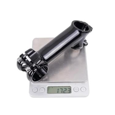 Imagem de Mesa de 31,8 mm polida, leve, para bicicletas de estrada e mountain bikes, com ângulos de 35 graus, 70°, 90° e 110 mm, compatível com modelos XC e AM. Peças brilhantes para MTB.(35degree 110mm BLACK)