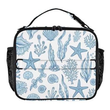 Imagem de Lancheira Sea Starfish Wrack para mulheres, meninas, lancheira masculina, lancheira para trabalho, animal, floral, bolsa térmica para adultos