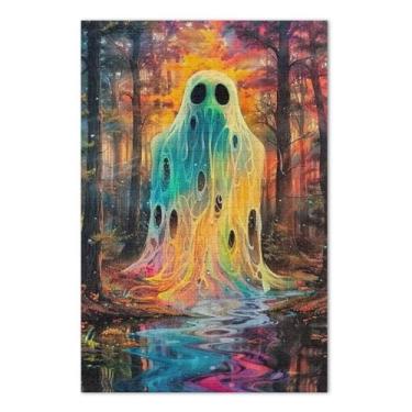 Imagem de Quebra-cabeças para adultos Ghost Forest, 1000 peças, quebra-cabeça de família, jogos para a família