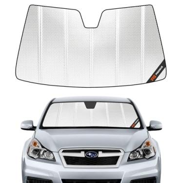 Imagem de Pigenius Para-brisa para Subaru Legacy Sedan 2010-2014, Subaru Outback Wagon 2010-2014 sem assistência de motorista de visão Filme de alumínio refletivo para janela frontal - BLAZBLOCK