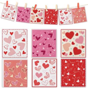 Imagem de LOADSFUN Pacote com 6 panos de prato suecos para cozinha, conjunto de panos de prato macios reutilizáveis esponja absorvente limpeza lavável barra de secagem rápida lavagem à mão (6, coração)