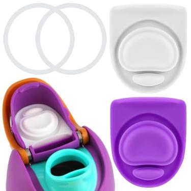 Imagem de ZONBBEE Rolha de substituição e anel de vedação O compatível com Owala FreeSip 680 g, tampa de anéis de vedação superior de garrafa para Owala 16/19/24/32/1,134 g, acessórios de peças de inserção de