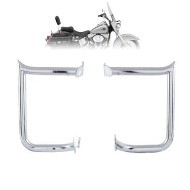 Imagem de Kinglemc Barra de proteção de alforje traseira para Harley Heritage Softail Classis (cromada)