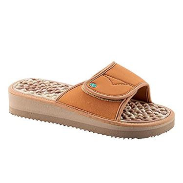 Imagem de Chinelo Slide Anabela para Esporão e Fascite Plantar Mundoflex - Bege/Marfim