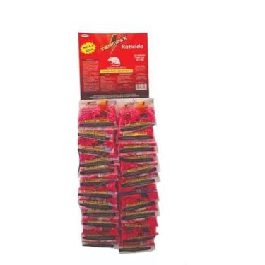 Imagem de Veneno Mata Rato Ratazana Raticida Terminix Granulado Rosa Venda Livre = 40 Unidades