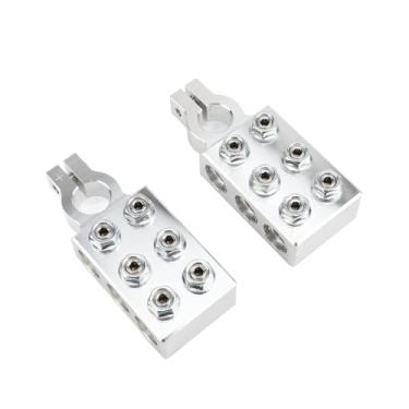 Imagem de Generic Braçadeira Terminal de Bateria Resistente à Erosão de 12 Vias Com Excelente Condutividade para Carros RVs Caminhões para Prata Universal 6 X 0GA