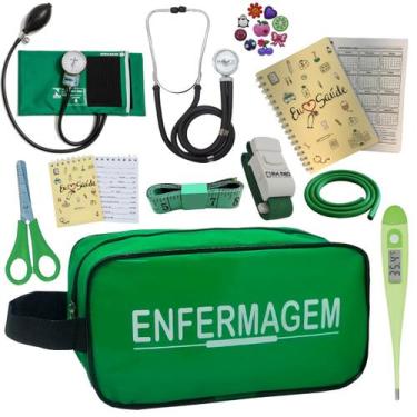 Imagem de Kit Enfermagem Profissional Glicose Estagio Saude Completo - PREMIUM, 