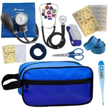 Imagem de Kit Enfermagem Profissional Glicose Estagio Saude Completo - PREMIUM, 