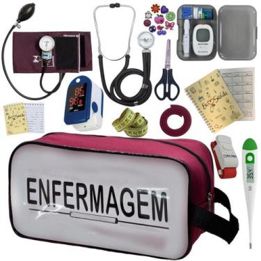Imagem de Kit De Enfermagem Completo Medidor Glicose Aparelho Pressao - PREMIUM,