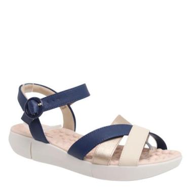 Imagem de Sandalia Ortopedica Modare Feminina Esporao Conforto 7142124, Marinho,