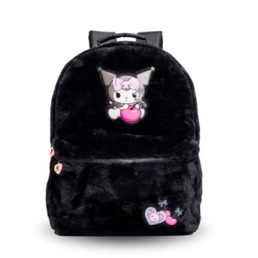 Imagem de Mochila Costas Peluciada Kuromi Hello Kitty Meninas Escolar - Xeryus, 
