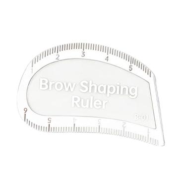 Imagem de Kokiya Régua portátil para modelagem de sobrancelhas, versátil e rápida para desenho e mapeamento do arco da sobrancelha, 5.5 Cm X 3.5 Cm