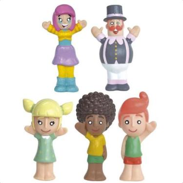 Imagem de Brinquedo 5 Dedoches Turma Do Mundo Bita Vinil Atóxico +3 Anos Líder -