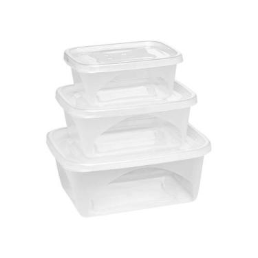 Imagem de Conjunto 3 Potes Para Alimentos 420ML,750ML e 1270ML - Jaguar