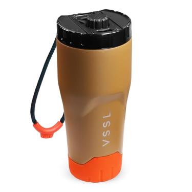 Imagem de VSSL Copo de café Rift | Copo de aço inoxidável | Caneca isolada de parede dupla com tampa | Xícara de café quente e gelada | Caneca de viagem à prova de vazamento | Compacta e pronta para aventura |