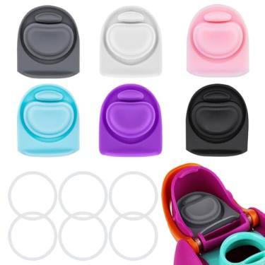 Imagem de BMSQOFD 6 conjuntos de vedações de vedação de substituição para Owala Freesip 947 ml, anel de vedação de silicone, acessórios de tampa superior de garrafa de água para Owala Freesip 16/19/24/32/1,134