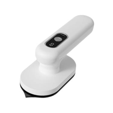 Imagem de IEUDNS Ferro a vapor elétrico com rotação de 180°, suporta passar a seco e úmido, aquece rapidamente em 30 segundos, ideal para camisas e roupas.
