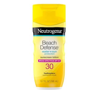 Imagem de Neutrogena Protetor solar Beach Defense FPS 30, protetor solar facial e corporal, compatível com o Hawaii Reef Act 104, livre de octinoxato e oxibenzona, sem óleo, cuidado solar de rápida absorção