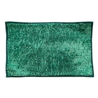 Imagem de Tapetes de Bolinha em Microfibra Super Macio 38x58cm para Banheiro Quarto e Cozinha (1, Verde)