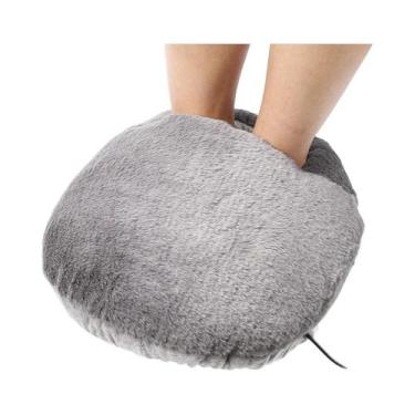 Imagem de Almofada Elétrica De Aquecimento Para Pés Em Pelúcia Macia, Lavável, A