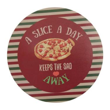 Imagem de Jogo Americano Hauskraft Pizza em PVC 37,5cm 1 Peça - Etilux, UNICA