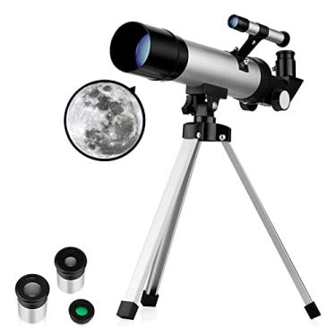 Imagem de Telescópio para Astronômico 90X HD Educacional com Tripé 360 50mm Iniciantes