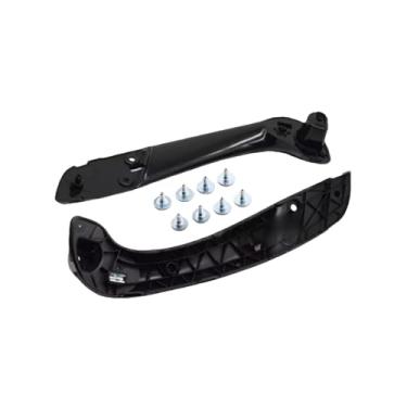 Imagem de Compatível com Renault Megane 3 III Fluence 2008-2016 Maçaneta da porta interna dianteira esquerda direita interna dentro da tampa externa 809600015R 197012651(Glos Black-insi-L-R)