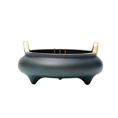 Imagem de Suporte de incenso Zen Decor Incensário de cobre puro grande incensário para queimador de buda queimador de aromaterapia melhor presente aromaterapia (cor: A)