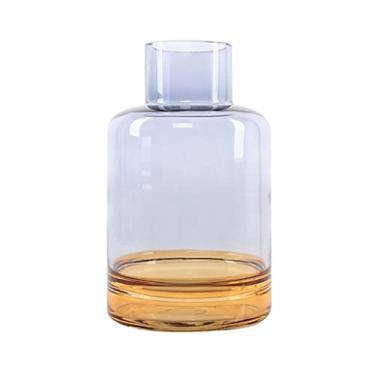 Imagem de URGDWEKJY Vaso Moderno Minimalista Criativo Vaso de Vidro Transparente Decoração Casa Sala de Estar Modelo Sala de TV Arranjo de Flores Arranjo de Flores Vasos de Flores (A)