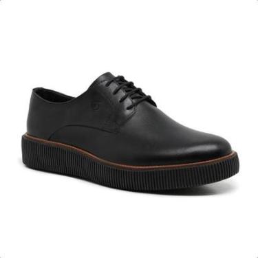 Imagem de Sapato Malbork Derby Masculino Couro Preto Sola de Borracha 2405_20-Masculino