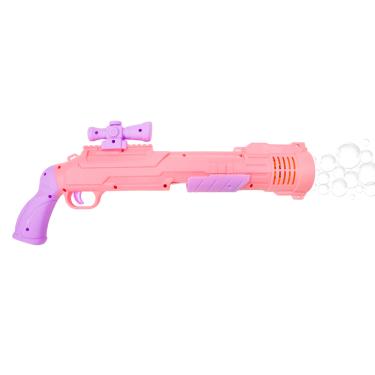 Imagem de Arma Lança Bolhas Sabão Máquina Elétrica Brinquedo Cor:Rosa