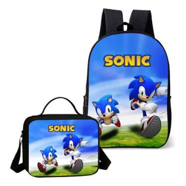 Imagem de Mochila Simples Com Lancheira Termica Kit Escolar Estampa Infantil Gam