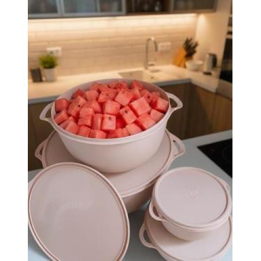 Imagem de Kit de 4 Potes Plásticos Multiuso no Formato Bowl, Perfeitos para Serv