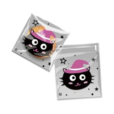 Imagem de Sacolas Plásticas Transparentes Para Doces De Halloween 100pcs Autoade