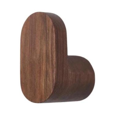 Imagem de Suporte De Parede Em Madeira Natural Para Casacos, Chaves, Chapéus, Ca