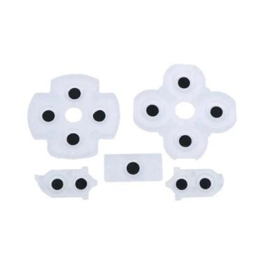 Imagem de Almofadas De Borracha Condutiva Para Controle PS5 PS4 pro Slim PS3 PS2