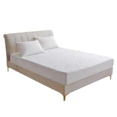 Imagem de Capa de colchão, capa respirável para colchão de quarto | Produtos de cama adequados para a pele para apartamento, dormitório, empresas, aluguel de casa, restaurante