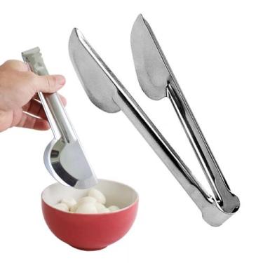 Imagem de Pegador de Alimentos Inox Salada Pão Carne Fritura 28cm - kehome