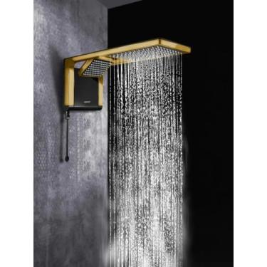 Imagem de CHUVEIRO ACQUA DUO BLACK MATTE GOLD 127v 5500w - Lorenzetti