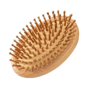 Imagem de Escova De Bambu Com Almofada De Ar Para Massagem No Couro Cabeludo, Pa