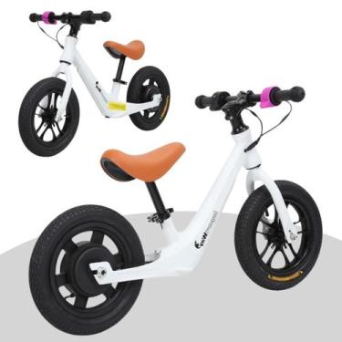 Imagem de Bicicleta De Equilibrio Sem Pedal Infantil Bike Elétrica Branco - hype