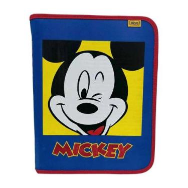 Imagem de Capa Protetora Para Agenda Caderno Com Zíper escolar Mickey - Tilibra