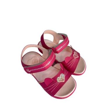 Imagem de Sandália infantil e bebê menina confort - Abrakadabra, Rosa pink, 23
