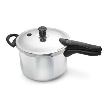 Imagem de Panela De Pressão 4,5 Litros Nigro Press Polida, Prata, 4.5 L