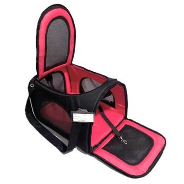 Imagem de Bolsa De Transporte De Cachorro E Gatos In Bord Lufthansa PRETA COM IN