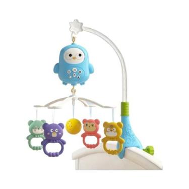 Imagem de Móbile Musical Para Berço Com Projeção De Luzes, Brinquedo De Sino Par