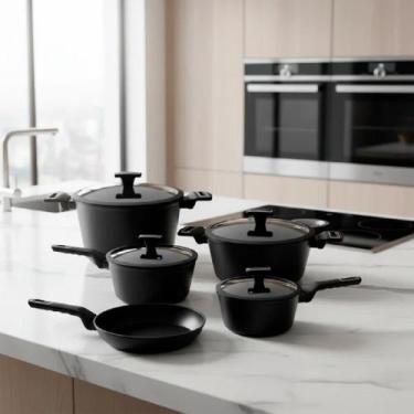 Imagem de Jogo Panelas 5 Pçs Manhattan Revestimento Cerâmico Hauskraft