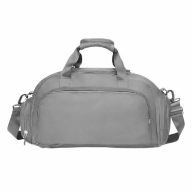 Imagem de Mochila Bolsa Academia 3 em 1 Grande Viagem Executiva Cinza - T60