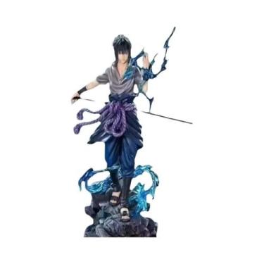 Imagem de Figuras De Ação Naruto Uzumaki E Sasuke De 23cm, Estátua De PVC Para D