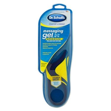 Imagem de Palmilha Dr. Scholl’s Dia a Dia – Calçados 40 ao 45 - Massagem Gel Advanced, Amortecimento e Suporte Confortável – Ideal para Caminhadas e Rotinas Longas